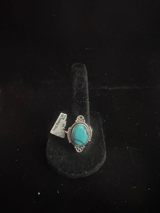 Jewelry - 925 Sterling Silver Mexican Turquoise size 9 Ring